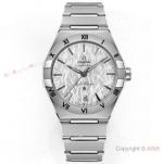 AAA Swiss Copy Omega Constellation Co-Axial 41mm Men's Full Steel-Meteorite Dial